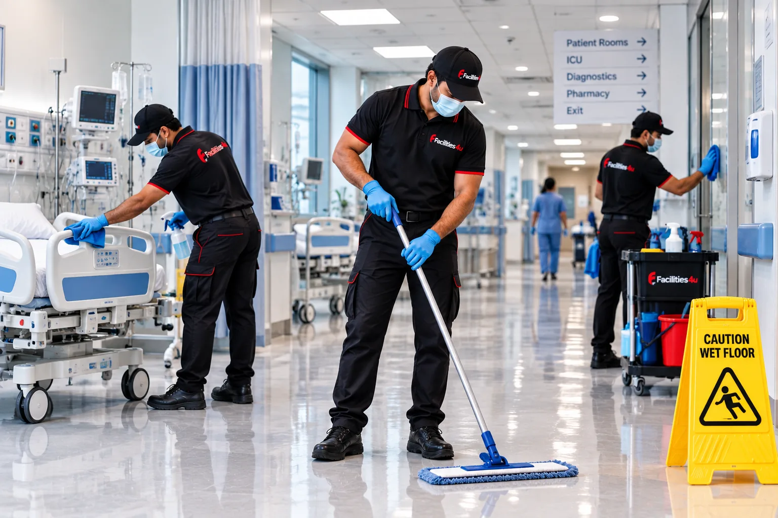Hospital and healthcare facility deep cleaning services Bangalore